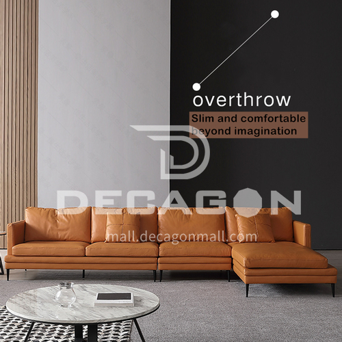Yhx 19002 Living Room Minimalist Italian Leather Sofa Solid Wood Plywood Frame High Density Sponge Contact Surface Other Imitation Hardware Feet Yhx 19002 Living Room Minimalist, Minimalist Leather Sofa